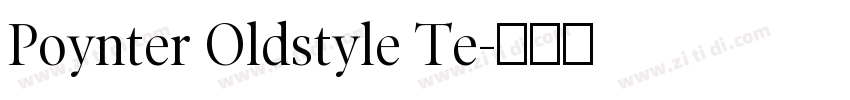 Poynter Oldstyle Te字体转换